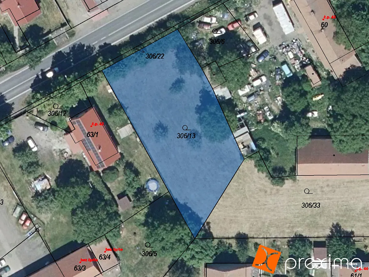 Prodej stavebního pozemku 1443 m²